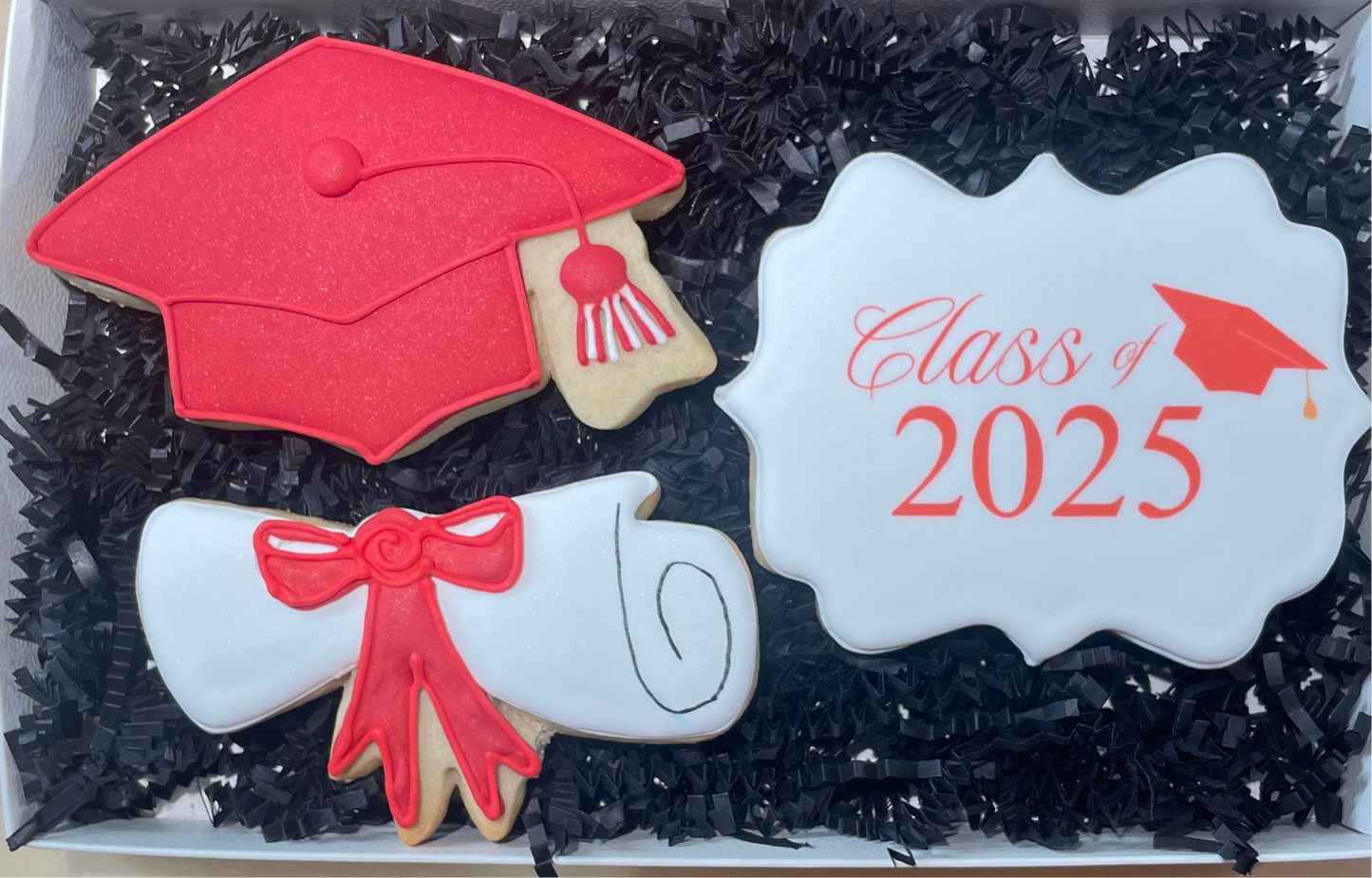 Graduation 3 Piece Cookie Box