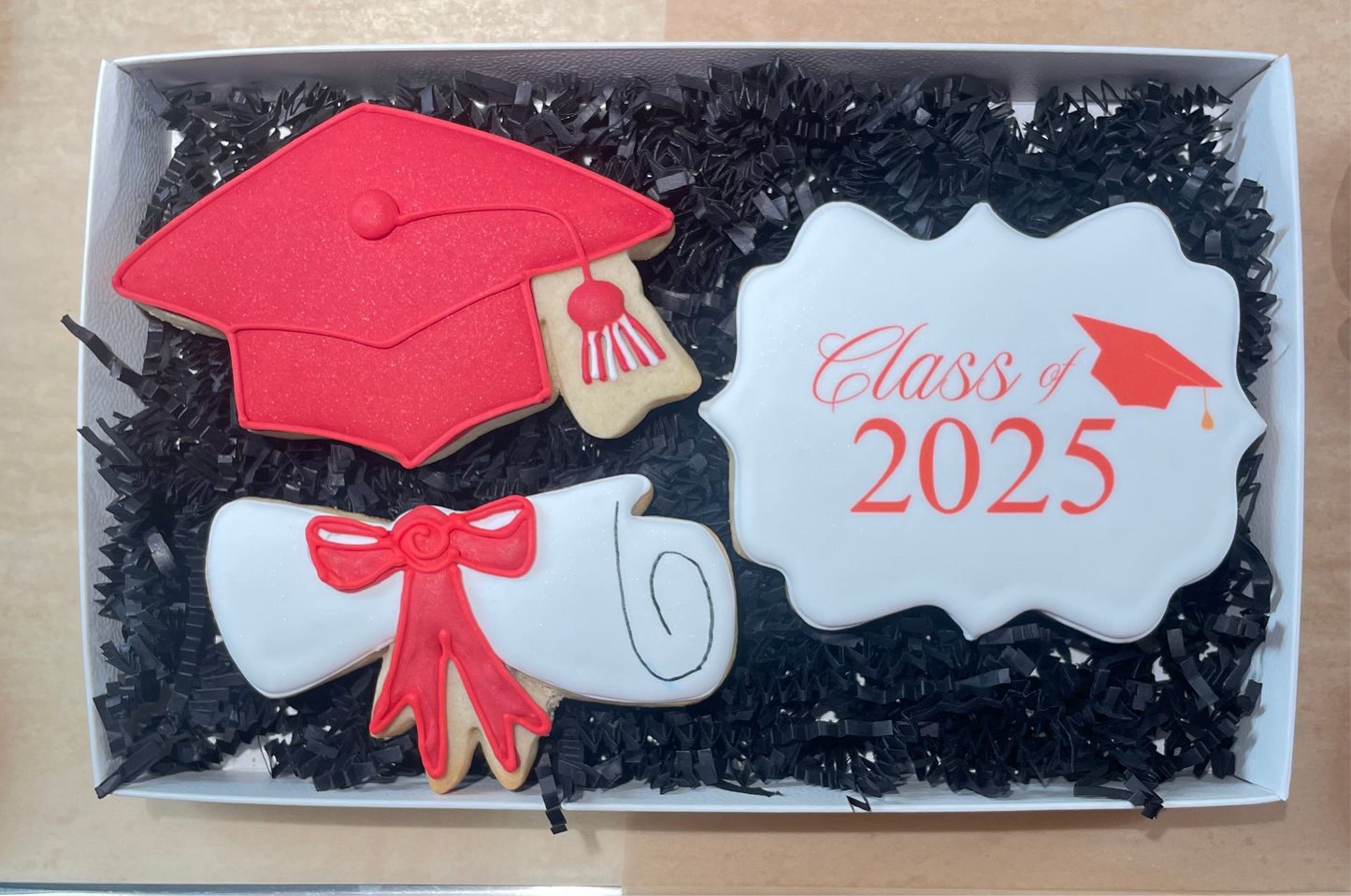 Graduation 3 Piece Cookie Box