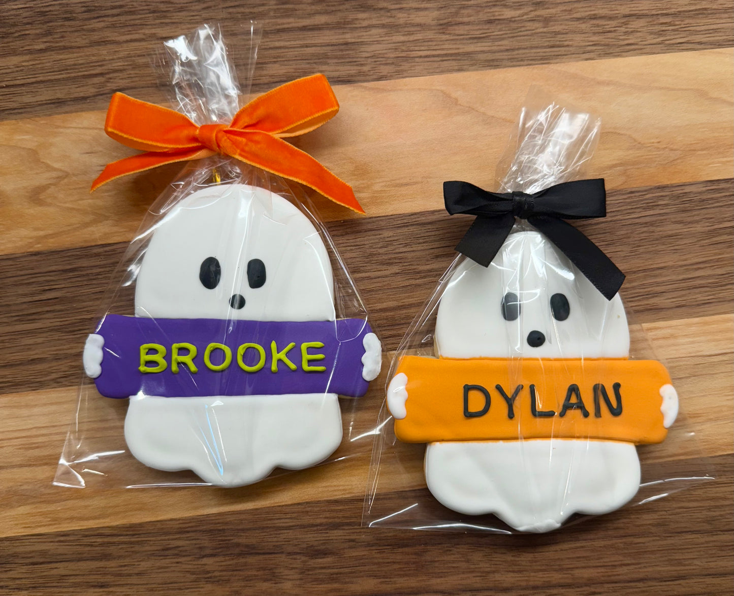 Personalized Ghost Cookies