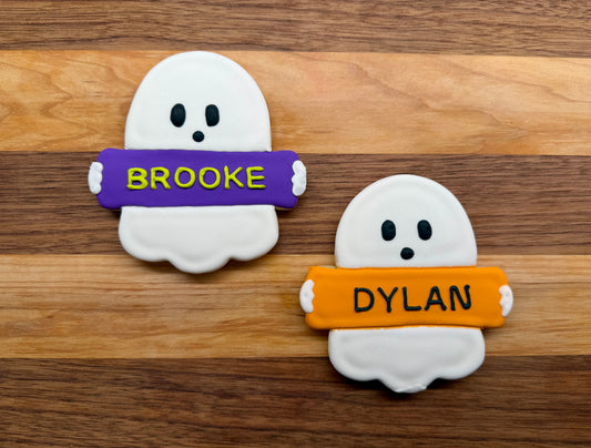 Personalized Ghost Cookies